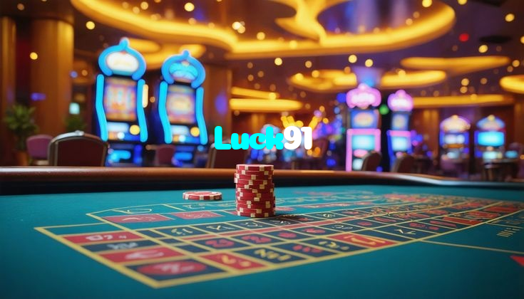 Luck91 casino presented on mobile device in Pakistan with slots and live games
